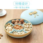 Ayi Mama, Macaron Dried Fruit Box, Candy Plate, Separated without odor, Moisture-proof and dust-proof, Blue
