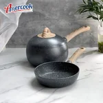 【经典款收官 · 已售罄】Amercook别致系列小球锅套装 奶锅煎锅小汤锅不粘锅2件套 电磁炉燃气通用 16cm