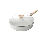 Kitchen Essentials| SOWE Flavored Volcanic Rock King Maifan Stone White Pan Easy to clean and durable 28cm