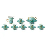 [China Direct Shipping, 5-7 days] Auratic China Porcelain Yongfengyuan Xihu Blue 17 Heads Tea Gift