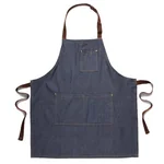 OMU cotton denim apron AMY-WQ01 anti-fouling and oil-proof