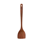 【China direct mail, delivery time 10-15 days】 Suncha double gun household chicken wing wood extended handle spatula non stick pan special stir fry spatula unpainted wooden spatula can be fried - extended 39cm