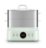 SUPOR Electric Steamer with Precision Boiling Control, SM30D21US ,Stainless Steel, 16L, with Smart Timer and Preset Function.