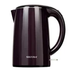 Secura stainless steel double-wall electric kettle swk-1701db double-layer anti-hot 1.8qt two-color optional