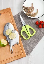 Zhang Xiao Quan Multi-purpose kitchen shears, Stainless steel chicken bone scissors, green
