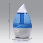 Homeleader J04-017 Ultrasonic Air Humidifier, 3.5L Cool Mist Humidifier with 4-Color LED Night Lights