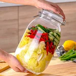 Scybe, Pandora Series Storage Bottle, Glass Sealed Jar, Large Diameter, Large Capacity, Moisture-proof and Insect-proof, 3200ml