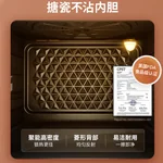 Air Fryer Toaster Oven, Hauswirt XL 25L Countertop Convection Oven Combo, Stainless Steel Retro White, 1200W, 10-in-1 Versatility