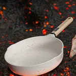 Kitchen Essentials| SOWE Flavored Volcanic Rock King Maifan Stone White Pan Easy to clean and durable 28cm