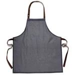 OMU cotton denim apron AMY-WQ01 anti-fouling and oil-proof