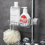 Japanese stainless steel adjustable faucet rack drain rack Free punching Silver