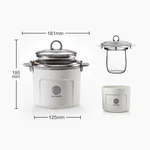 Buydeem北鼎 养生壶配件系列-玻璃炖盅套件A212 500ML
