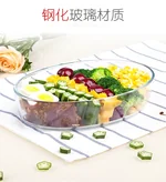 Finex tempered glass household baking tray For oven microwave refrigerator 2L capacity
