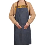 OMU cotton denim apron AMY-WQ01 anti-fouling and oil-proof