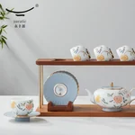 【中国直邮，时效10-15天】Auratic 国瓷永丰源月亮时光10头茶具