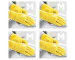 Lock & Lock ETM801P 100% Natural Rubber Gloves  Large Pink 39cm