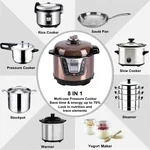 Aobosi YBW30-80Q Programmable Pressure Cooker 3Qt/800W Non-Stick Cooking Pot Digital Cooker
