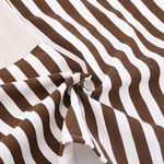 RED Cotton Linen Sleeveless Apron Coffee Striped Apron RED-WQ Oil Resistant Thick and Durable