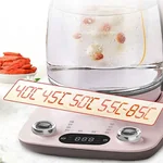 Bear Automatic Thickening Glass Health Pot Bird's Nest Pot YSH-C18R1 Stew Dual-Purpose Double Cover Stew Pot Pink