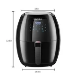 Secura Fully Automatic Air Fryer YJ-702A LCD Display Oil-free Cooking 6.3Qt