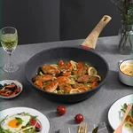Becware 麦饭石平底煎锅不粘煎锅 健康少油 双色可选 28cm（11.02英寸）