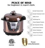 Aobosi YBW30-80Q Programmable Pressure Cooker 3Qt/800W Non-Stick Cooking Pot Digital Cooker