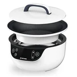 Tatung TSB-3016EA Fusion Cooker Grill Pan & Waterless Pot-Bake & Waterless Cook, 9" Grill Pan & 2.8 Qt Waterless pot, White