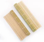 PAKCHOICE Sushi Tool Set,Sushi bamboo curtain and sushi knife, Natural Bamboo, Two-piece set