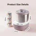 Bear Noodle Machine 3.5L Household Small Fully Automatic Kneading and Awakening Constant Temperature Fermentation Machine HMJ-A35M1