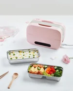 Bear Smart Electric cooking and steaming lunch box, Appointment timing, Pluggable heating and insulation,1L