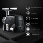 Avan-Pacific UMG-3010 LongLife Metal-Gear Heavy-Duty Electric Digital Light Touch Meat Grinder