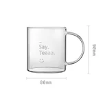 Buydeem Glass Tea Cup Glass Jar 350ML