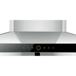 FOTIL,EMS9026,Perimeter Vent Series 36 in. 1000 CFM European Style Vent Wall Mount Range Hood in Stainless Steel with Manually Adjustable Capture Shield Technology