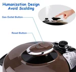 Aobosi YBW30-80Q Programmable Pressure Cooker 3Qt/800W Non-Stick Cooking Pot Digital Cooker
