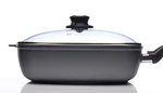 Swiss Diamond Nonstick Square Saute Pan with Lid 66283c 5.3 qt  11 x 11"  Japanese Omelet Pan 6318i