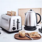Buydeem Retro Stainless steel Electric kettle Kettle Precise temperature control Fast boiling Three colors optional 1.7L