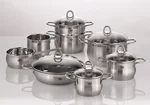 ELO Platin Stainless Steel Kitchen Induction Cookware Pots and Pans Set (90520)