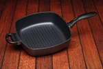 Swiss Diamond Deep Square Grill Pan Nonstick 66281 11" x 11" 