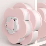 BEILEMAO Rotating European candy box, Creative compartment, Double-layer large capacity, Coral powder