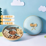 Ayi Mama, Macaron Dried Fruit Box, Candy Plate, Separated without odor, Moisture-proof and dust-proof, Blue