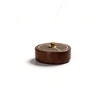 【Direct Shipping from China, Delivery in 5-12 Days】Meizhenxiang Zen Walnut Wood Coil Incense Burner & Box Home Fragrance Burner for Sandalwood & Agarwood, Suitable for Coil & Stick Incense