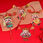 【中国直邮，时效10-15天】首力 新年财神冰箱贴 喜庆小挂饰盆栽装饰龙年挂饰（六个装）