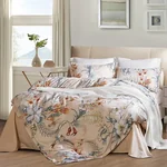 [Direct shipping from China, delivery time 8-20 days] FUANNA Bedding Set, 4-piece Brushed Fleece Set, "Magpie Dance in Jiangnan"/Standard/Yellow (Duvet cover 203*229cm)