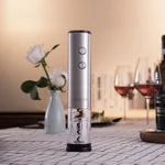 【China Direct Shipping, 10-15 days】Circle joy Electric Wine Opener Stainless Steel Corkscrew CJ-EKPQ01 Exquisite Atmosphere Long Lasting (Battery Included)
