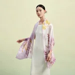 【中国直邮，时效8-20天】万事利×故宫文化新款真丝丝巾披肩桑蚕丝长巾十二花神赋-西子妆 175cm*50cm