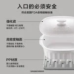 Buydeem ceramic stew pot, large ceramic steaming bowl, ceramic soup pot, oven and microwave compatible, 2L