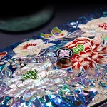【中国直邮，时效7-15天】锦贝传说 螺钿漆器首饰盒 木质复古公主中式首饰品珠宝首饰盒 结婚礼物天地盖首饰盒