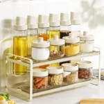 [China direct mail, time limit 10-15 days] Jingyan Craftsman Kitchen Rack Seasoning Storage Rack JYJZTLH001 Classified storage saves time and effort (15 pieces)