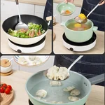 双枪锅铲304不锈钢炒菜铲子家用榉木手柄铲子 DC64000