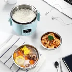 Bear intelligent electric steamed and cooked mini rice cooker hot pot, Pluggable and heated 2L